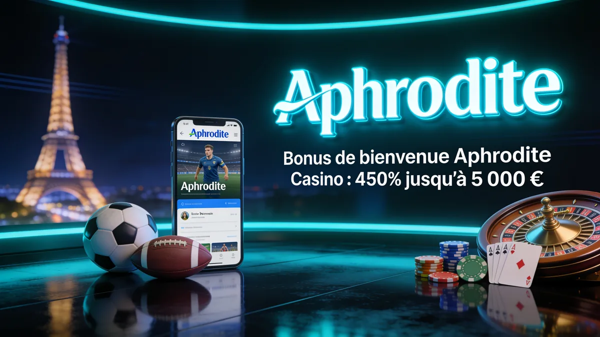 Bonus de bienvenue Aphrodite Casino : 450% jusqu'à 5 000 € : guide aphrodite casino pour les joueurs en France
